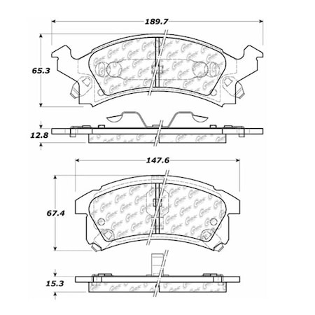 Centric Parts Centric Premium Pads, 300.05060 300.05060